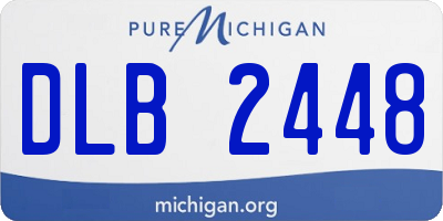 MI license plate DLB2448