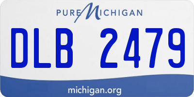 MI license plate DLB2479