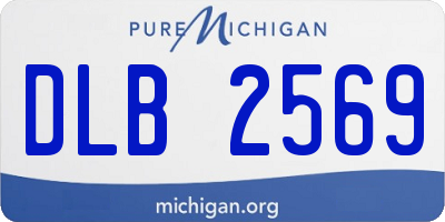 MI license plate DLB2569