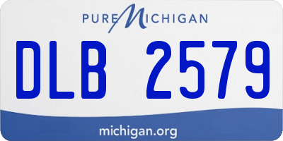 MI license plate DLB2579
