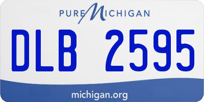 MI license plate DLB2595