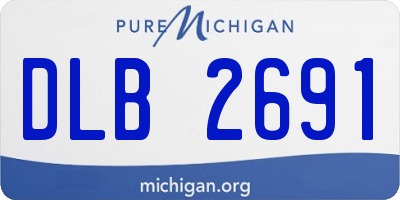 MI license plate DLB2691