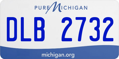 MI license plate DLB2732