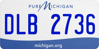 MI license plate DLB2736