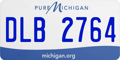 MI license plate DLB2764