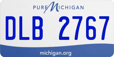 MI license plate DLB2767