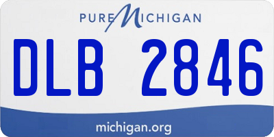 MI license plate DLB2846