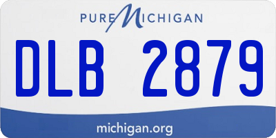 MI license plate DLB2879