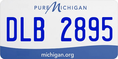 MI license plate DLB2895