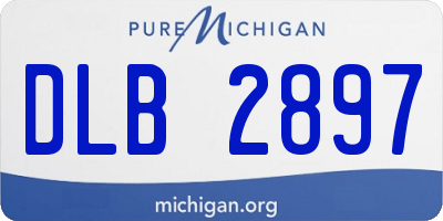 MI license plate DLB2897