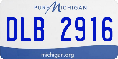 MI license plate DLB2916