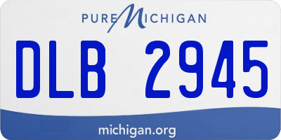 MI license plate DLB2945