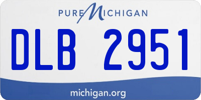 MI license plate DLB2951
