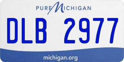 MI license plate DLB2977