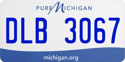 MI license plate DLB3067