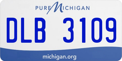 MI license plate DLB3109