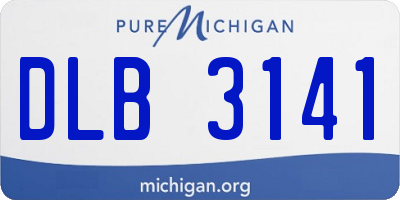 MI license plate DLB3141