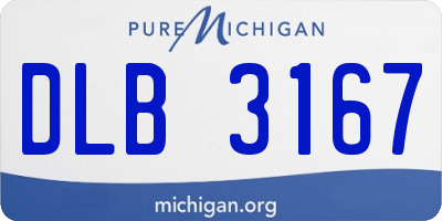 MI license plate DLB3167