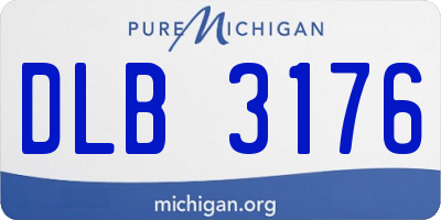 MI license plate DLB3176
