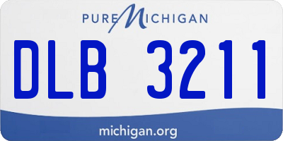 MI license plate DLB3211