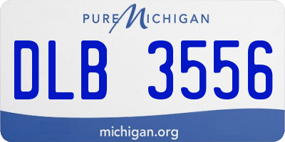 MI license plate DLB3556