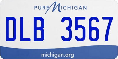MI license plate DLB3567