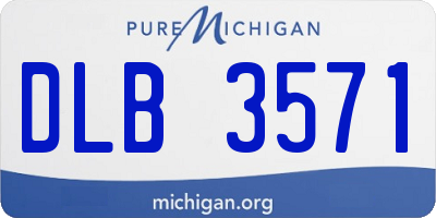 MI license plate DLB3571