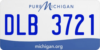 MI license plate DLB3721