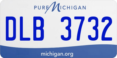 MI license plate DLB3732