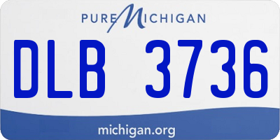 MI license plate DLB3736