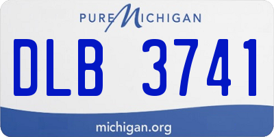 MI license plate DLB3741