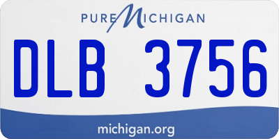 MI license plate DLB3756