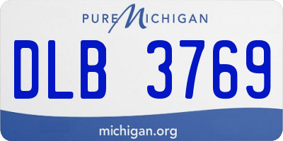 MI license plate DLB3769