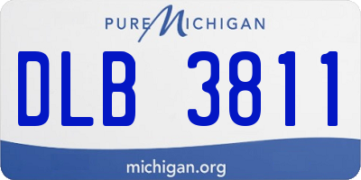 MI license plate DLB3811