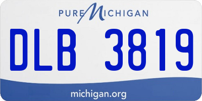 MI license plate DLB3819