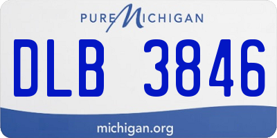 MI license plate DLB3846