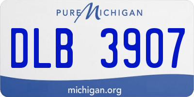 MI license plate DLB3907