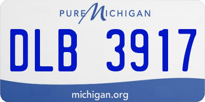 MI license plate DLB3917