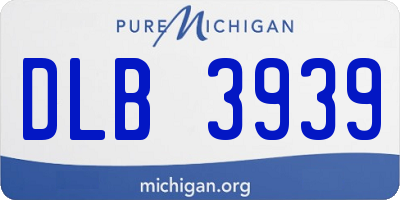 MI license plate DLB3939