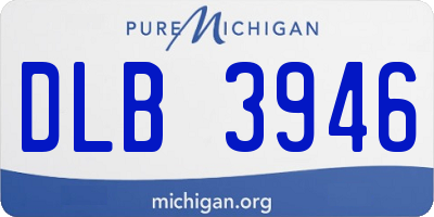 MI license plate DLB3946