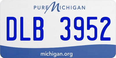 MI license plate DLB3952