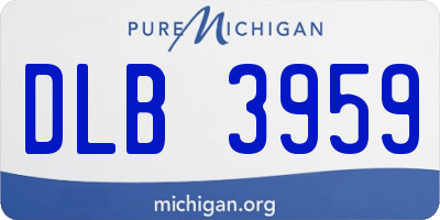 MI license plate DLB3959