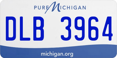 MI license plate DLB3964