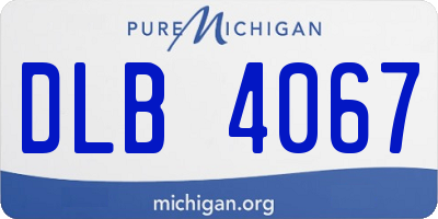 MI license plate DLB4067