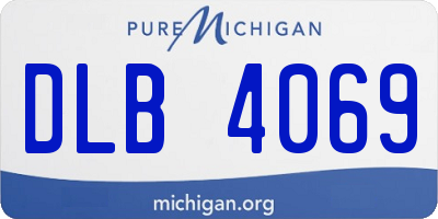 MI license plate DLB4069