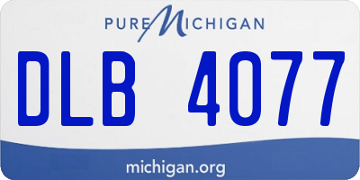 MI license plate DLB4077