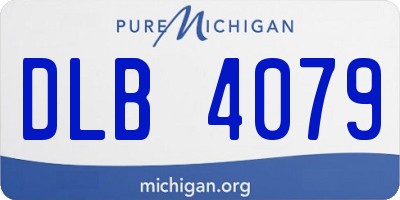 MI license plate DLB4079