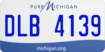 MI license plate DLB4139