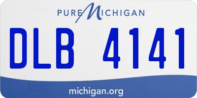 MI license plate DLB4141