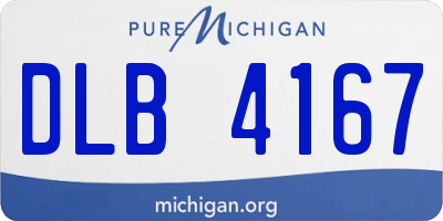 MI license plate DLB4167
